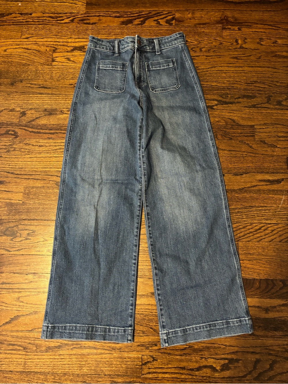 NWOT Old Navy Extra High Waisted Sailor Trouser Wide Leg Jeans